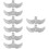 8St Witte Schoenclips Met En Pumps 6