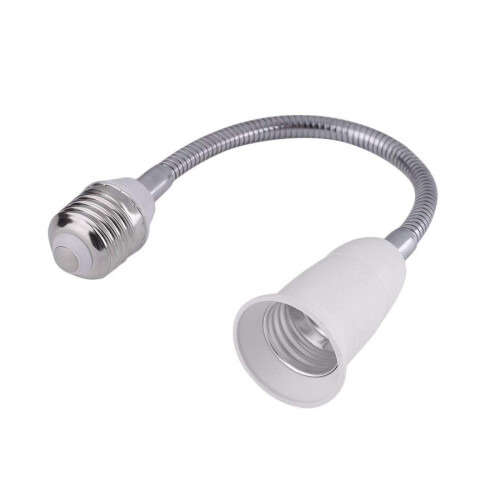 E26 to E26 Light Socket Extender, Flexible Extension Socket Adapter for Medium Base Lamps Bulb Security Cameras Home Corners (30CM/12inch, 1 Pack) 1