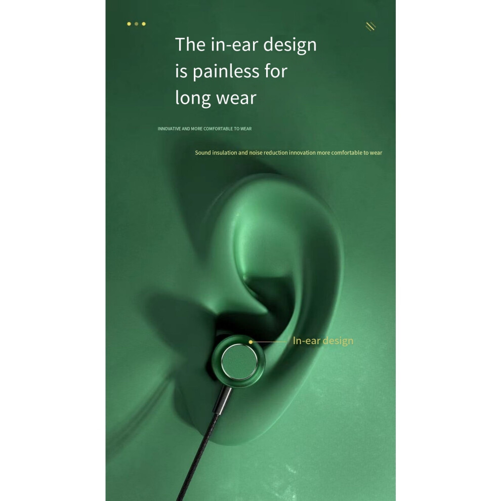 Wired Headphones With Ideal For Audiophiles Lightweight Stylish Design & Cord For Convenience! 9101399477723