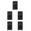 5Pièces Porte-Chèques PU Noir Polyvalent Pour Restaurant Bar 4