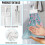 Cherry Blossom Kitchen Hanging Towels Set 2 Pack – Absorbent, Quick-Dry, with Snap Button, Compatible with Standard Hooks 6