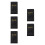 5Pièces Porte-Chèques PU Noir Polyvalent Pour Restaurant Bar 5