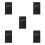 5Pièces Porte-Chèques PU Noir Polyvalent Pour Restaurant Bar 6