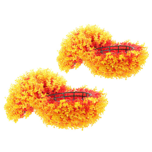 4Pièces Boules De Artificielles En Couleur Orange 1