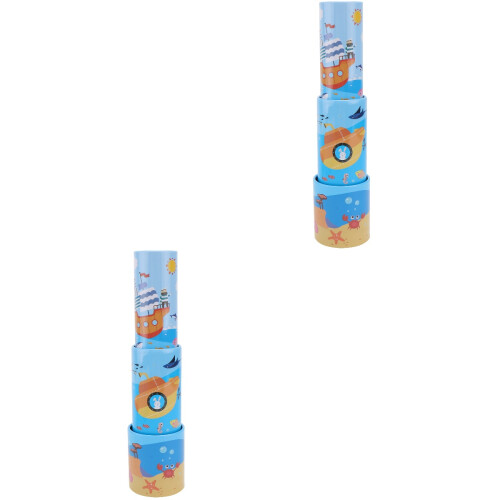 2Pièces Télescope Enfant Fer Durable Jouet Éducatif 2
