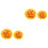 4Pièces Boules De Artificielles En Couleur Orange 4
