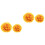 4Pièces Boules De Artificielles En Couleur Orange 5