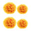4Pièces Boules De Artificielles En Couleur Orange 6