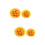 4Pièces Boules De Artificielles En Couleur Orange 8