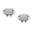 2Pcs Silver Intelligent Electronic Voltage Regulator for Car Generator 1