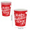 Valentine Disposable Coffee Cups Red 20 Pack 2.7 x 3.5 in 3