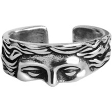 Vintage Venus Half Face Ring För Kvinnor Män Justerbar Personlig Öppen Wrap Knugfinger Bandringar Tumring Mode Unika Smycken Gåva