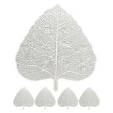 5Pcs Leaf Shaped Tea Infuser for 304 Stainless Steel Tea Making Tools 11.8X3.9X0.08In