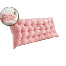 Soft Bedside Cushion for Bedroom –Back Support Pillow for Bed, Sofa or Tatami – Polyester Headboard Cushion with Removable Cover