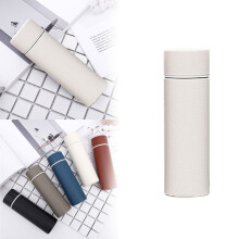 White 150ml Vacuum Insulated Thermos Flask, Frosted Stainless Steel Water Bottle – Compatible with Standard Cup Holders