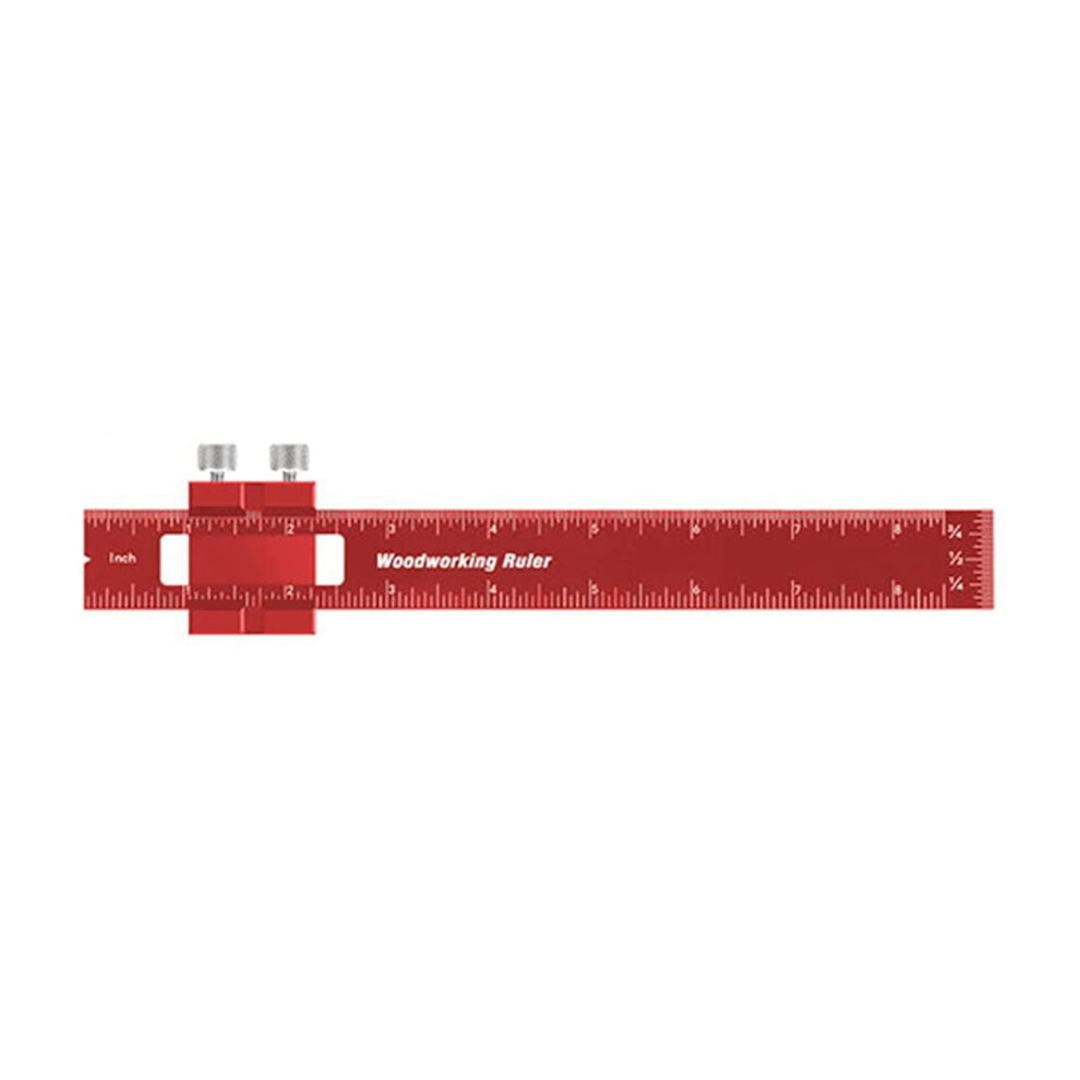 Aluminum Alloy Precision Pocket Ruler Woodworking Positioning Scribing Gauge Carpenter Markinig Ruler 9097180832393