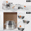 Universal Pot Lid Organizer Wall Mount 6-Pack 6