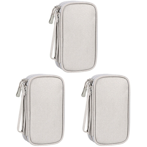 3Pièces De Rangement Accessoires Digitaux Solide Et 1