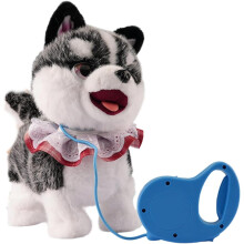 Realistic Robot Dog Wuffy – Interactive, Touch-Sensing, Voice Mimic, Lifelike Sounds & Licking Motion, Battery Powered