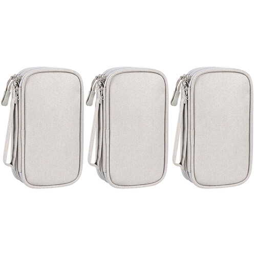 3Pièces De Rangement Accessoires Digitaux Solide Et 2