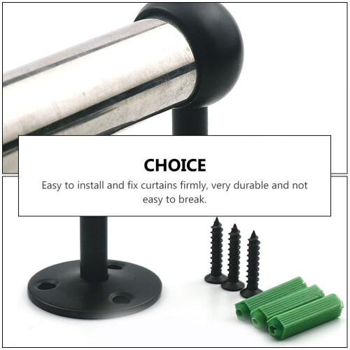 Support de tringle à rideau de douche double, support facile à installer 1