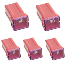 5pcs JCASE Fuse Automotive FMX Fuse Tall/Standard Profile JCASE for Trucks, Cars and SUVs(30A)