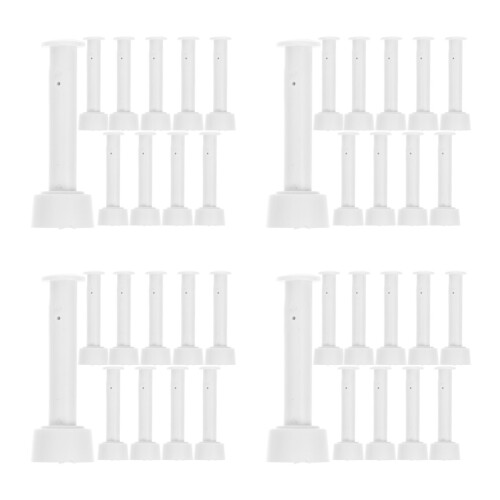 40Pièces Pièces De Rechange Boulons De Cadre ABS Blancs DIY 2