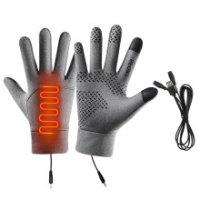 DAMAI Winter Heated Gloves for Men & Women – USB Rechargeable, Touchscreen-Compatible, Warm Thin Liners for Skiing, Driving, Cycling, Hiking