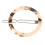 Circle Clip Hair Slide Tortoiseshell 2 Count 6