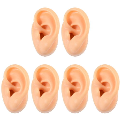 6Pièces Modèles Silicone Clair Pour Pratique Perçage 1
