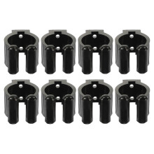8pcs Fishing Pole Holder Black Plastic Storage for Fishing Rods