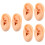 6Pièces Modèles Silicone Clair Pour Pratique Perçage 5