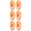 6Pièces Modèles Silicone Clair Pour Pratique Perçage 7
