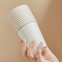 Disposable Paper Cups White 8 oz 100-Pack