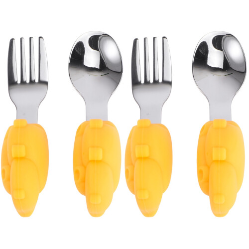 2Sets Baby Training Rvs Lepels Slipvast Handvat 1