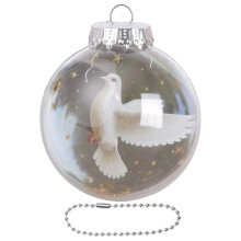Artistic Bird-Inspired Christmas Baubles, Clear Ornaments for Festive Tree Decorations & Memorable Gifts