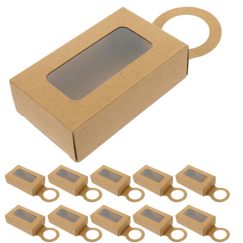 125Pièces Boîtes Cadeaux Papier Avec Kaki 1