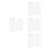80Pièces Kit Marque-Pages DIY En Tissu Polyester Pour Broderie 7