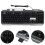 2Pièces Clavier Ordinateur Noir USB Antidérapant Métal+abs Gaming 9