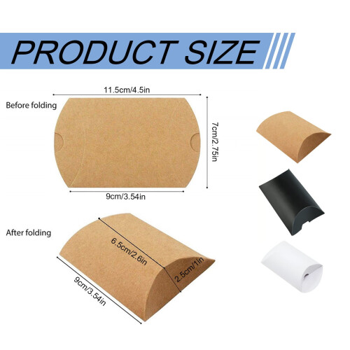 Jute Rope Paper Pillow Candy Box – Foldable Sturdy Gift 2