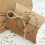 Black Paper Pillow Candy Box Foldable with Jute Rope Small 4