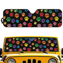 Foldable Puppy Dog Paw Windshield Sun Shade for Jeep