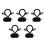 5Ensembles Ensemble Costume Oreilles Et Queue En Tissu 3