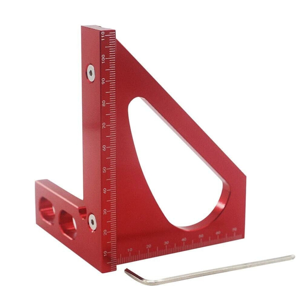 Line Ruler Woodworking Measuring Ruler Triangle Square Angle Measuring Tool Precision Accurate Triangle Ruler Tri-Square Line Scriber Saw Guide 9097180832843
