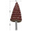 Tapered Cone Grinding Head 6mm Shank 5 Pcs 80 Grit 2