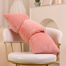 Pink Kelp Knot Pillow Long Shaped Soft Knot Plush Pillow Cushion Home Decoration Throw Pillows for Sofa Bedroom Car Office Gift