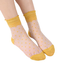 Women's Spring Summer Transparent Solid Color Socks