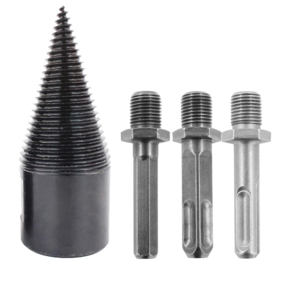 4Pcs Firewood Log Splitter Drill Bit Splitting Cone Twist Auger Breaker 9097180833598