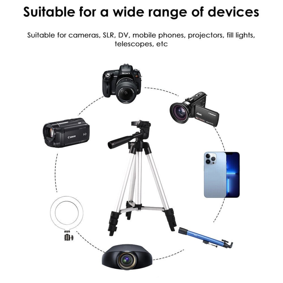 Camera Phone Holder Aluminum 360-Degree Rotation 9130661440639