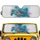 Foldable Blue Sea Turtle Windshield Sunshade for Jeep 1